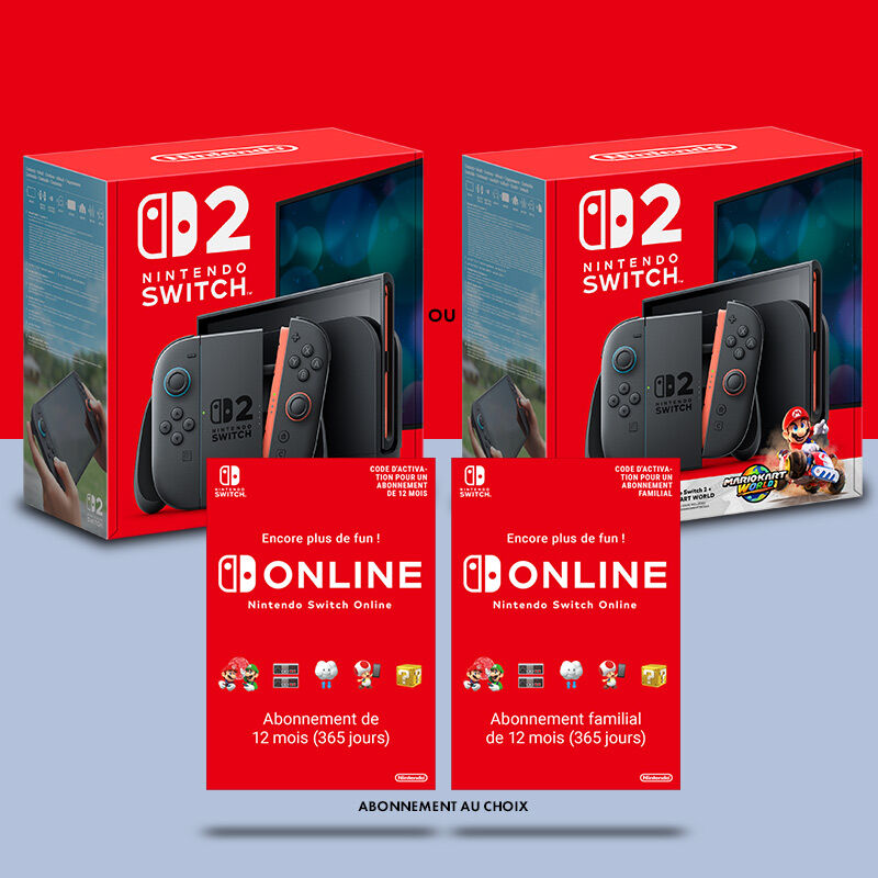 Pack Nintendo Switch 2 avec Abonnement Nintendo Online 12 Mois
