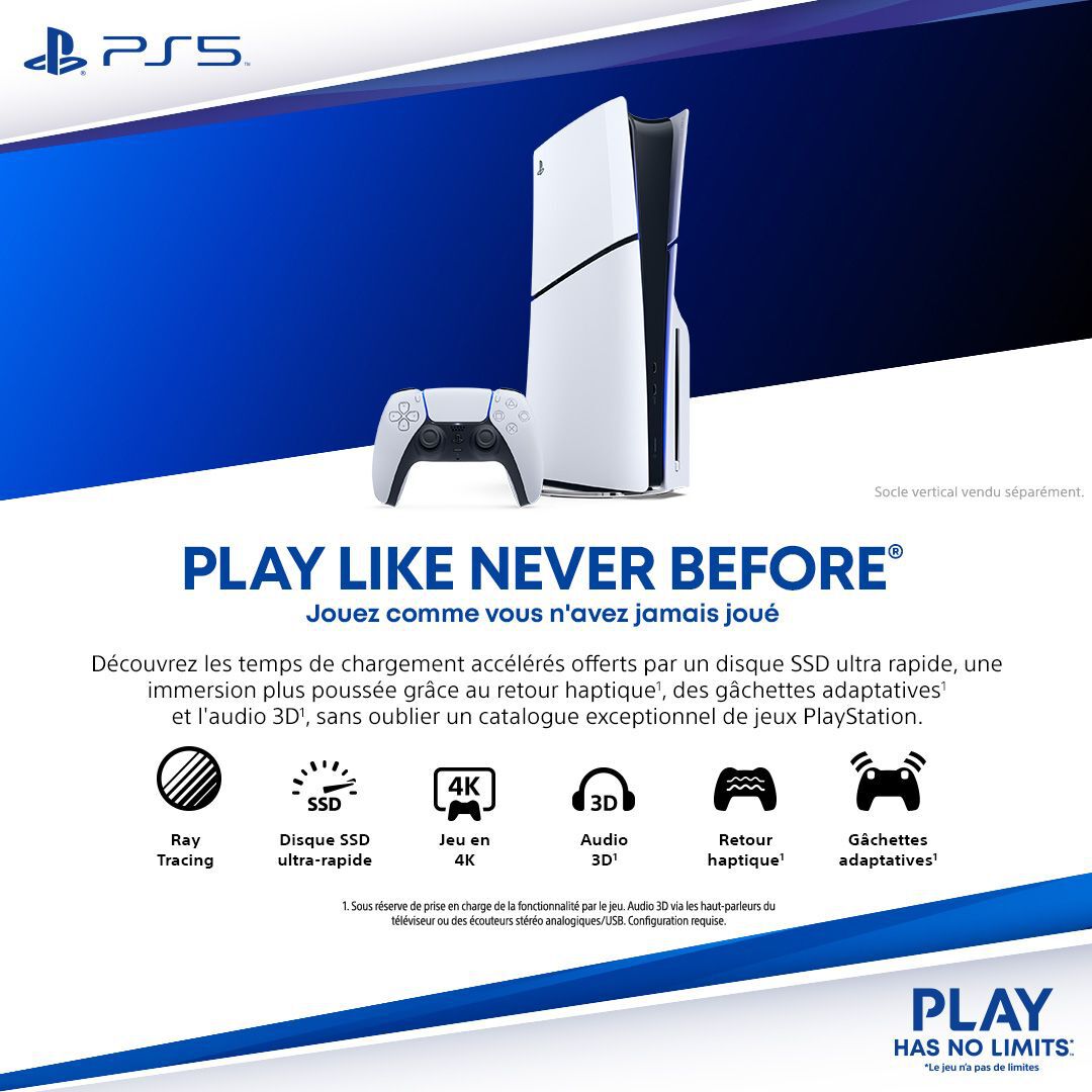 Playstation 5 (modèle Slim- Chassis E) thumb 2