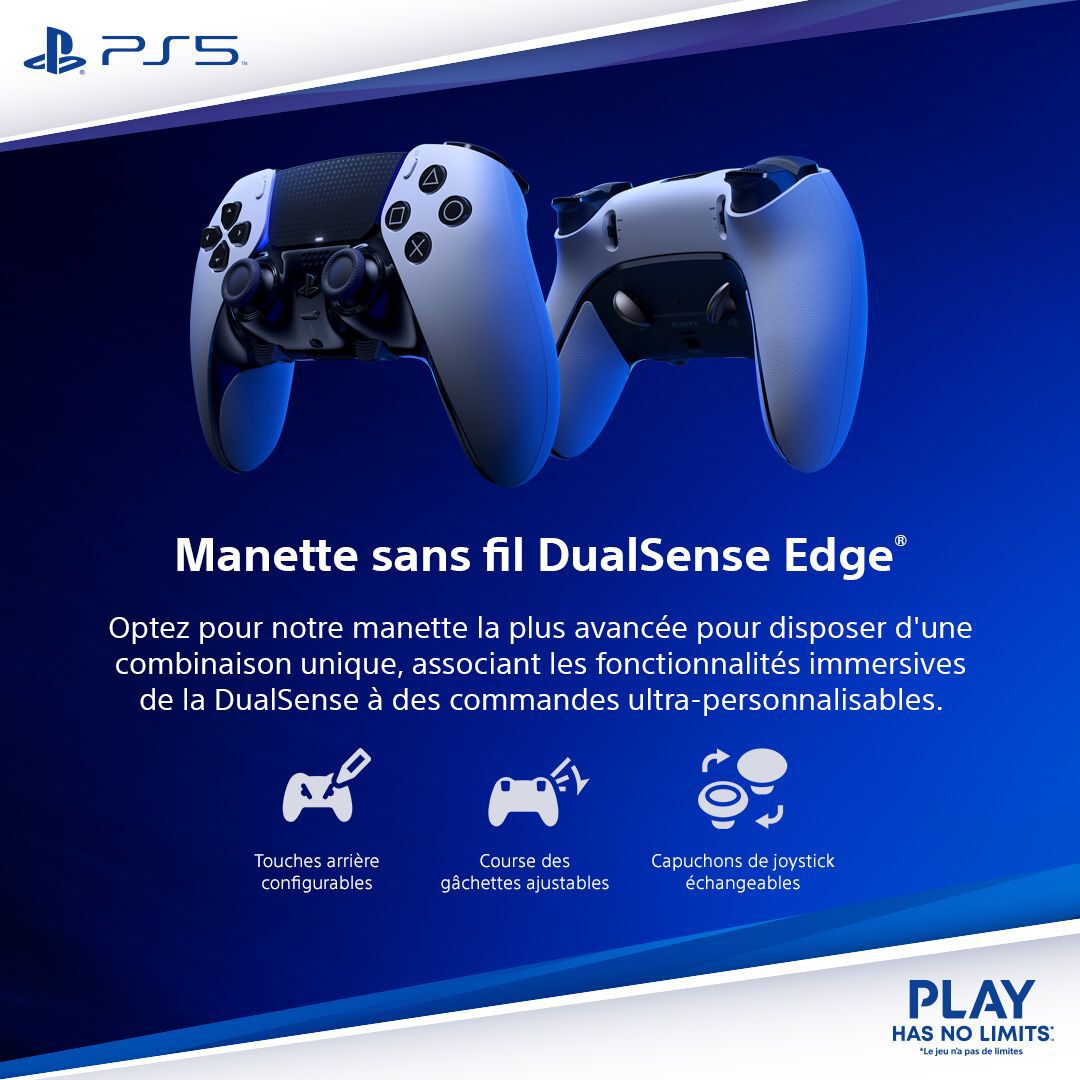 Manette Sans Fil Dualsense Edge | Midnight Black thumb 4